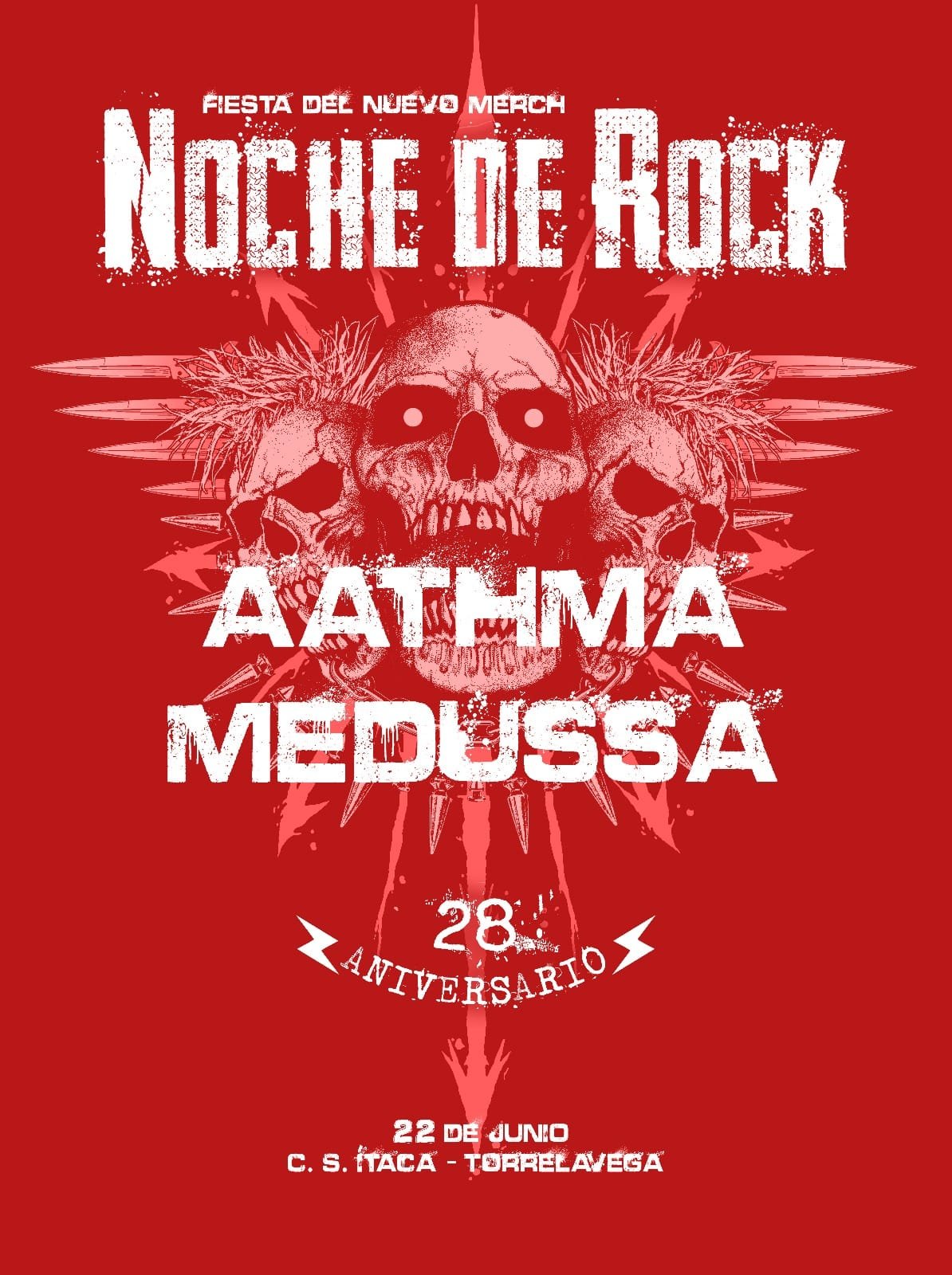 Noche de Rock presenta: Aathma + Medussa 7 Noche de Rock presenta: Aathma + Medussa